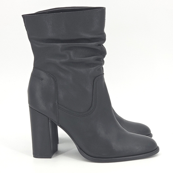 Steve Madden Vector Boots Womens Size 11 Heeled Slouch Leather - Picture 1 of 11